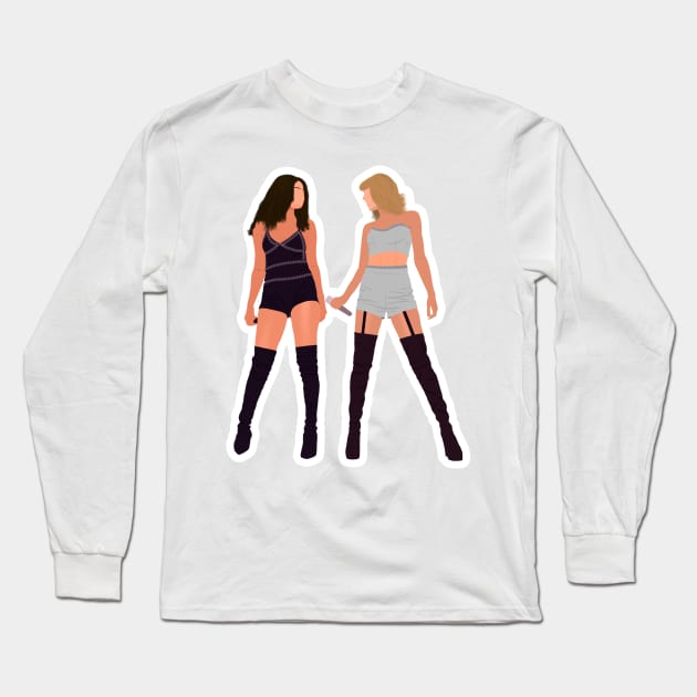 Sel and Tay on stage concert Outfit Fan Art Long Sleeve T-Shirt by senaeksi